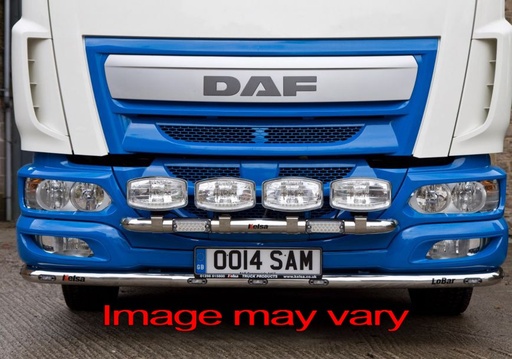 [82DLA10/W] Aluminum LoBar for Daf LF Euro 6 - 5 White + 2 Amber LEDs