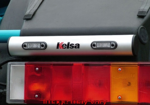 [82DWA01] WingBars Aluminum for DAF CF/XF - 2 Red LED