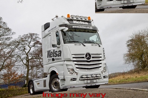 [MBLA13/A] LoBar Aluminium mit 7 gelbe LEDS - Mercedes B Actros MP4 Big/Giga/StreamSpace 2.5