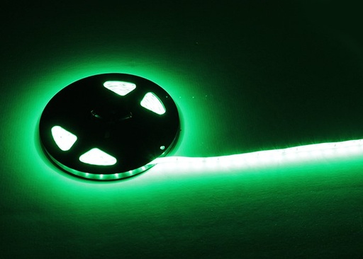 [46305025] LED strip green 4,8W 60LED per meter 5m 24V (divisible) 