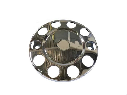 [31015722] Wheelnut Protector Ring 22.5" Closed Center with circle - St. Steel Rims