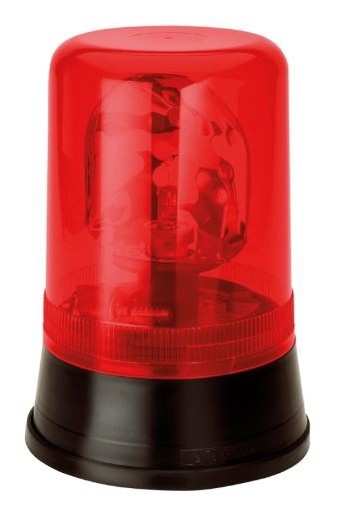 [4635595R] AEB "595" 24V rotating beacon - Red lens