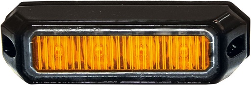 [5850175HP-AM] STROBE LIGHT 3 LED, 9-30V DC, ORANGE