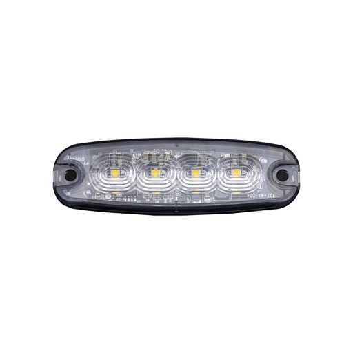 [5850202HP-A] LED-Blitz 9-30V 4 LEDs Extra dünn - Orange