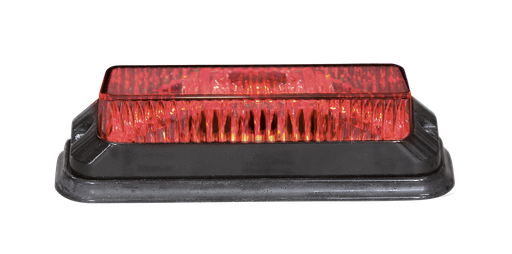 [5850165HP-R] 4-LED "HP FLASH" Strobe/Warning Light Red 12-24V | 118x29x41mm 