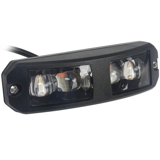 [5850197HP-A] GEBOGENE STROBE LEUCHTE 5 LED, 180° LEUCHTEKOPF, 12-24V DC