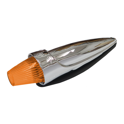 [4635732A-LED] Top Lamp LED Torpedo Chrome - Amber
