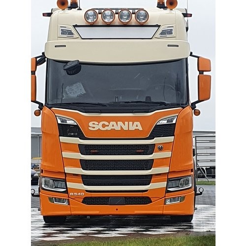 [7SCNG5ARBN2] Sonnenblende Scania Next Generation - runder Boden - 2 Lichtöffnungen