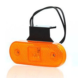 [5800196] Amber Position Light with Reflector & E-Mark 12-24V