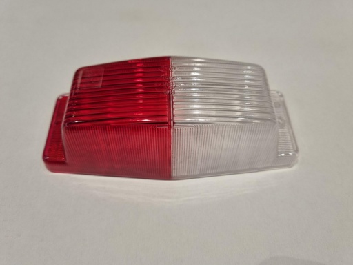 [46350272-L] Clear/Red Double Burner Lens