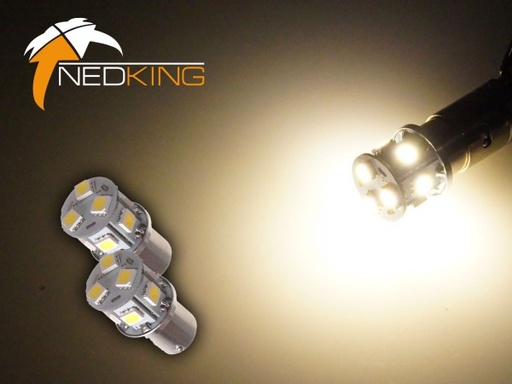 [4635015WW] BA15s 9 SMD LED's (2 Pc's) - White